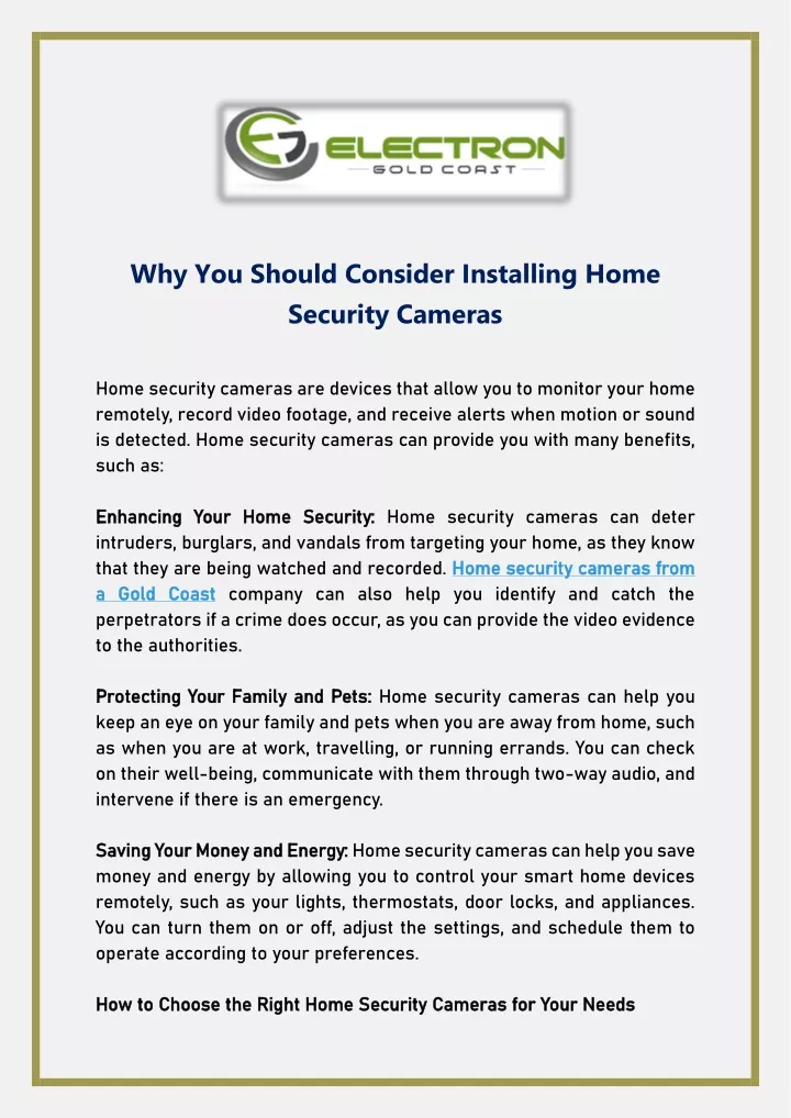 why you should consider installing home security