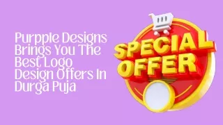 Purpple Designs Brings You The Best Logo Design Offers In Durga Puja