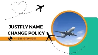 JustFly Name Change Policy