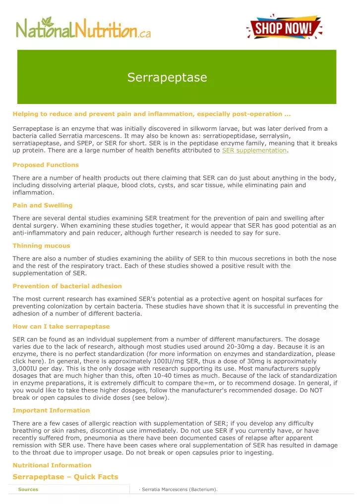 serrapeptase