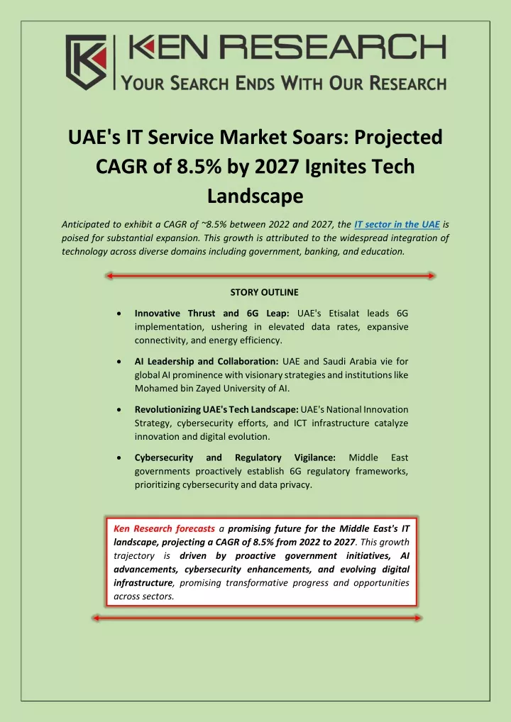 uae s it service market soars projected cagr