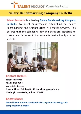 Salary Benchmarking Company In Delhi