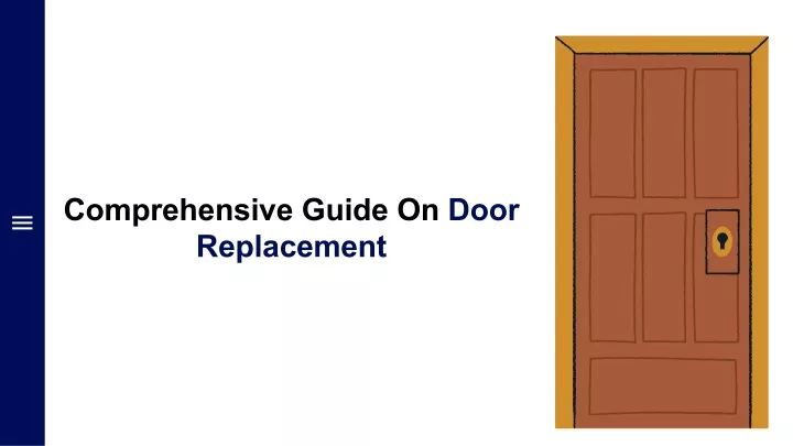 comprehensive guide on door replacement