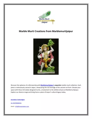 marble murti creations from marblemurtijaipur