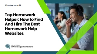 Top Homework Helper: How to Find and Hire the Best Homework Help Websites