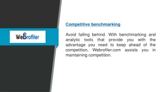Competitive Benchmarking | Webrofiler.com