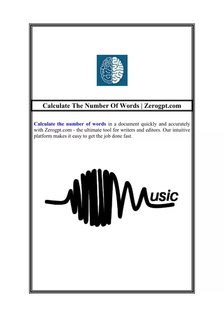 calculate the number of words zerogpt com