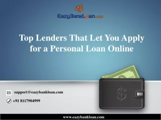 Top Lenders That Let You Apply for a Personal Loan Online