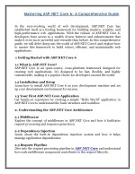 Mastering ASP.NET Core 6 - A Comprehensive Guide - slide 1
