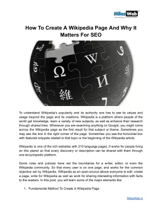 How To Create A Wikipedia Page And Why It Matters For SEO