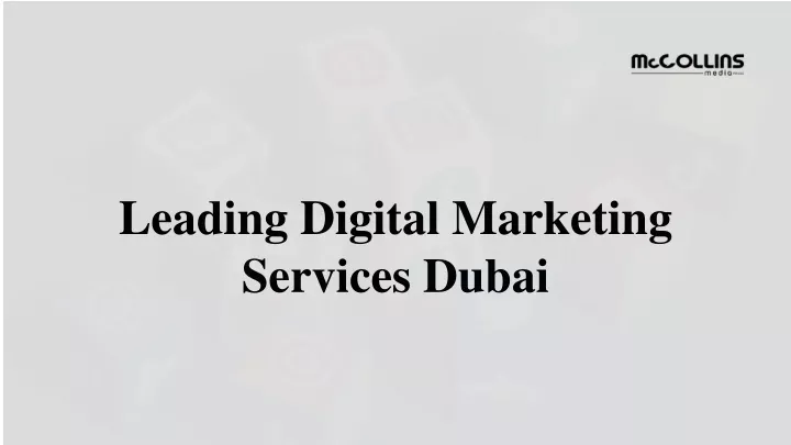 leading digital marketing services dubai