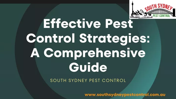 effective pest control strategies a comprehensive