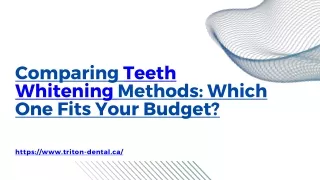 Comparing Teeth Whitening Methods Which One Fits Your Budget