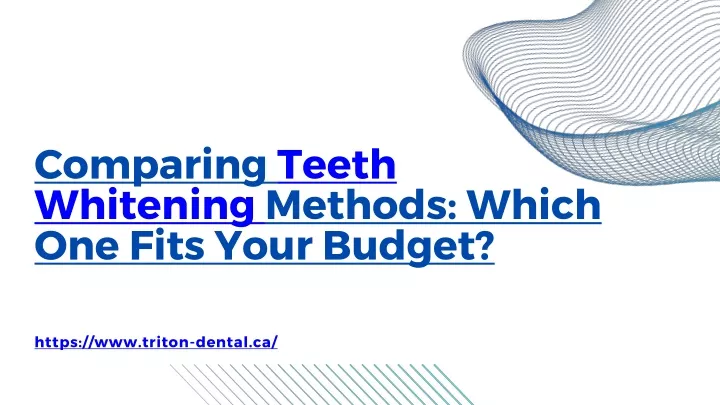 comparing teeth whitening methods which one fits