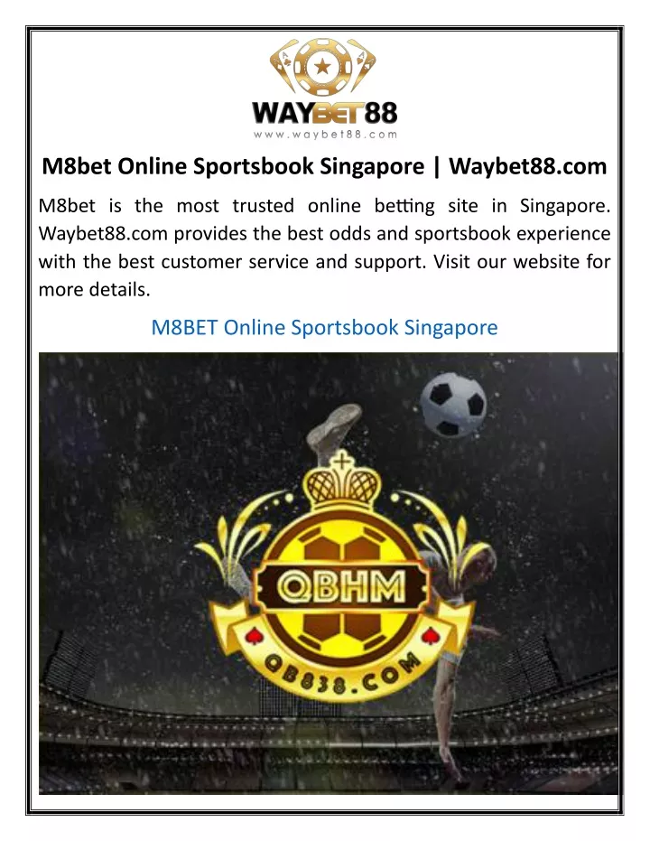m8bet online sportsbook singapore waybet88 com