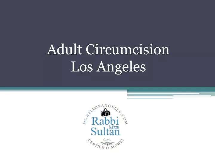 adult circumcision los angeles