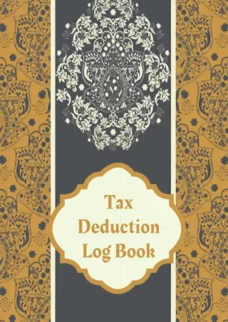 get [PDF] Download Tax Deduction Log Book: A Record Book To Keep Track Of Your Deductible