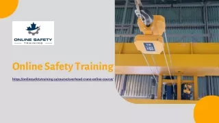 Get Certified With The Best Overhead Crane Operator Course