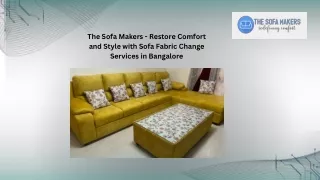 Professional Sofa Fabric change services