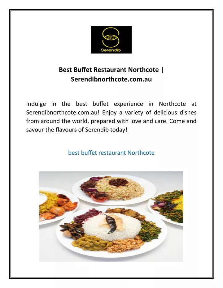 best buffet restaurant northcote