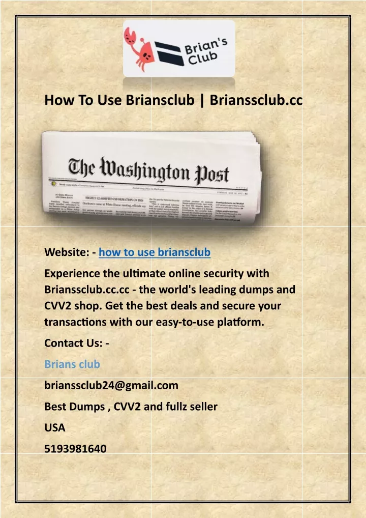 how to use briansclub brianssclub cc