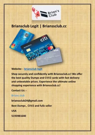 Briansclub Legit | Brianssclub.cc