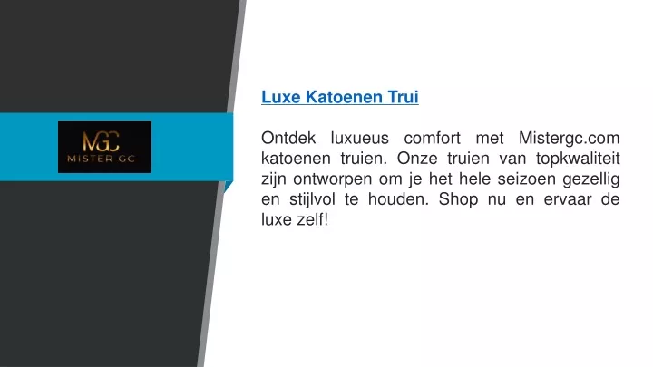 luxe katoenen trui ontdek luxueus comfort