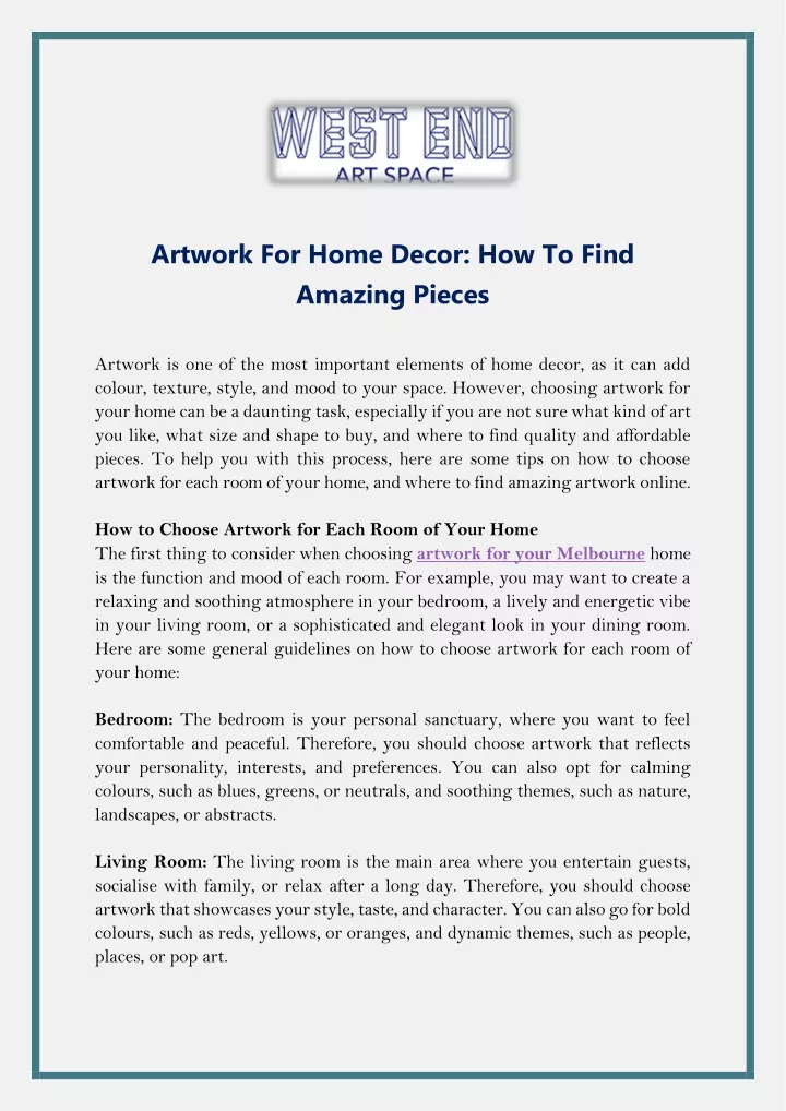 artwork for home decor how to find amazing pieces