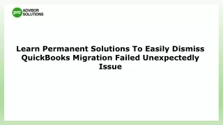 Quick Solution For QuickBooks Migration Failed Unexpectedly Issue