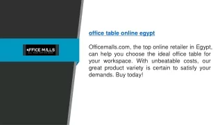 Office Table Online Egypt | Officemalls.com