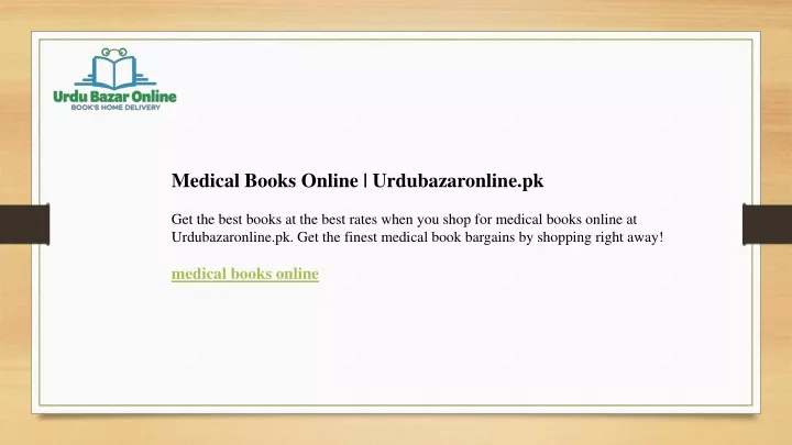 medical books online urdubazaronline