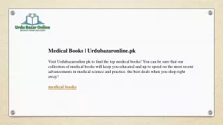 Medical Books  Urdubazaronline.pk
