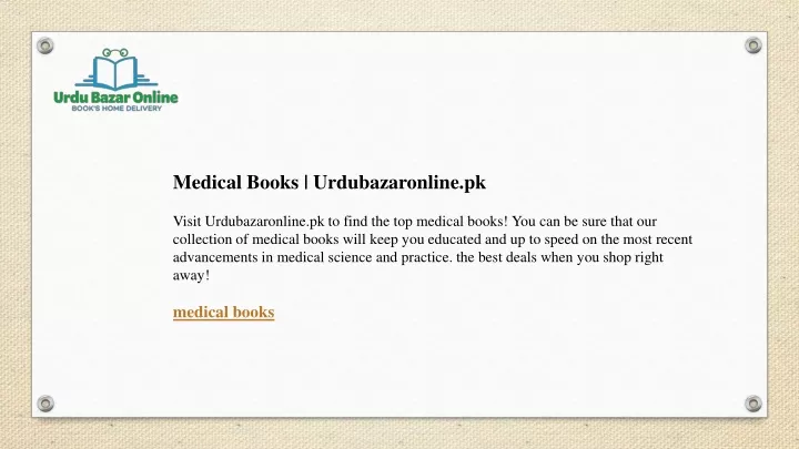 medical books urdubazaronline pk visit