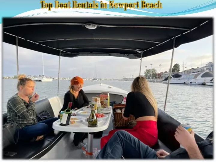 top boat rentals in newport beach