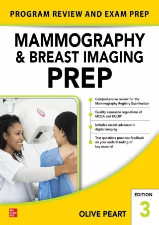 DOWNLOAD/PDF Mammography and Breast Imaging PREP: Program Review and Exam Prep, Third Edition