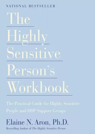 get [PDF] Download The Highly Sensitive Person's Workbook