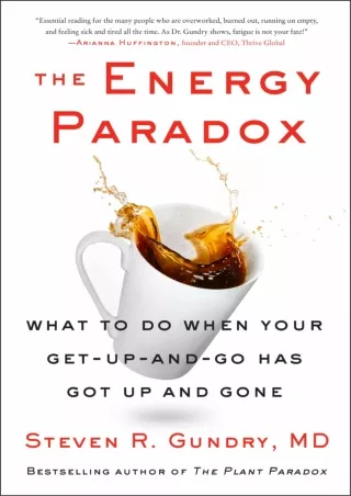 Download Book [PDF] The Energy Paradox: What to Do When Your Get-Up-and-Go Has Got Up and Gone