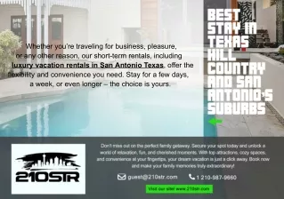 San Antonio Vacation Rentals with Private Pool