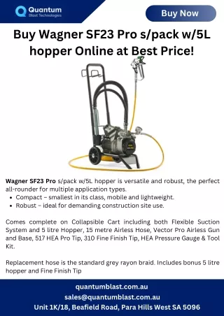 Buy Wagner SF23 Pro spack w5L hopper Online at Best Price!