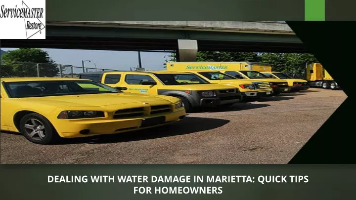 dealing with water damage in marietta quick tips for homeowners