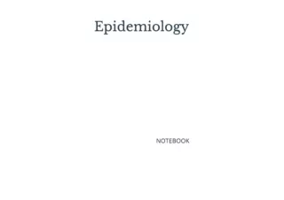 Download PDF Epidemiology notebook NOTEBOOK 200 Lined College Ruled 85 x 11 Pers