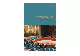 Ebook download Bargaining in the UN Security Council Setting the Global Agenda u