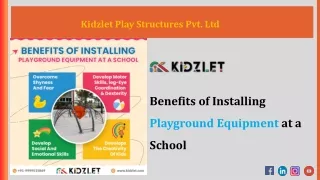 Benefits of Installing Playground Equipment