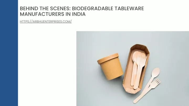 behind the scenes biodegradable tableware
