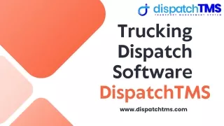 Trucking Dispatch Software - DispatchTMS