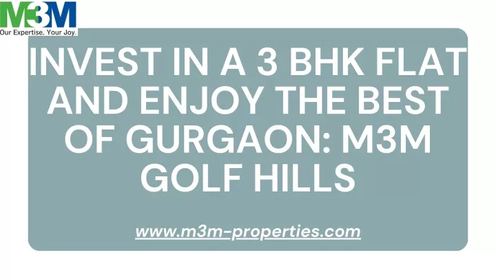 invest in a 3 bhk flat and enjoy the best