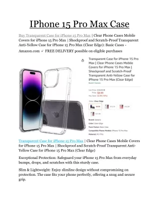 iphone 15 pro max case