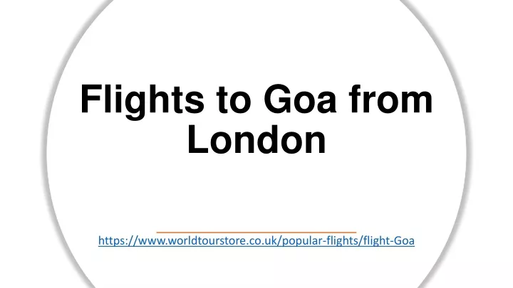 flights to goa from london