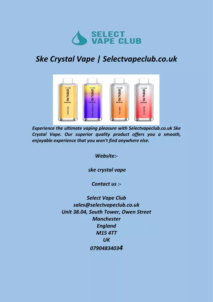 ske crystal vape selectvapeclub co uk