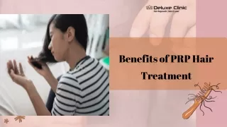 Benefits of PRP hair treatment